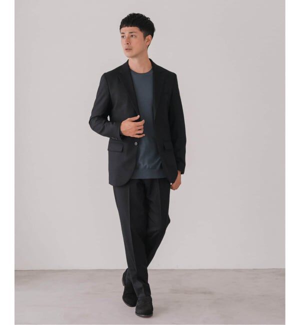 EDIFICE「SUPER 120&rsquo;s ウールサキソニー 2ボタン ジャケット【セットアップ着用可能】」|テーラードジャケット|