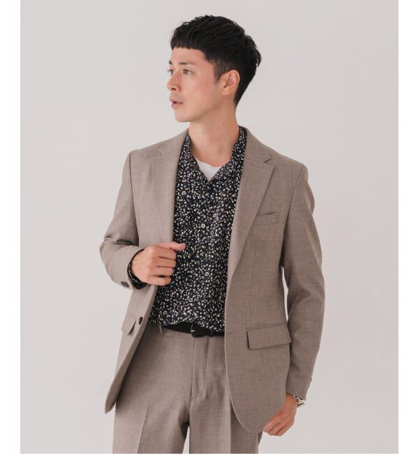 EDIFICE「SUPER 120&rsquo;s ウールサキソニー 2ボタン ジャケット【セットアップ着用可能】」|テーラードジャケット|