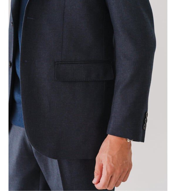 EDIFICE「SUPER 120&rsquo;s ウールサキソニー 2ボタン ジャケット【セットアップ着用可能】」|テーラードジャケット|