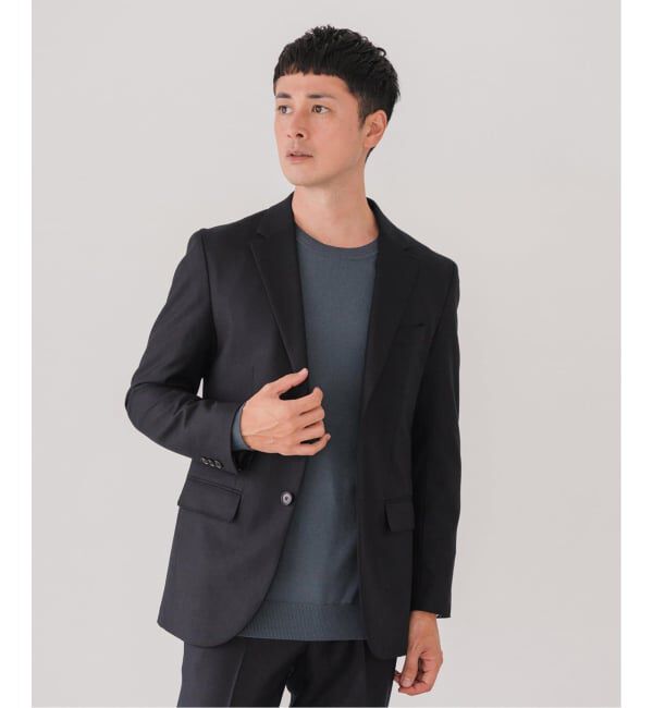 EDIFICE「SUPER 120&rsquo;s ウールサキソニー 2ボタン ジャケット【セットアップ着用可能】」|テーラードジャケット|