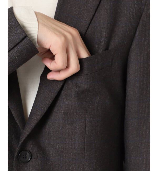 EDIFICE「SUPER 120&rsquo;s ウールサキソニー 2ボタン ジャケット【セットアップ着用可能】」|テーラードジャケット|
