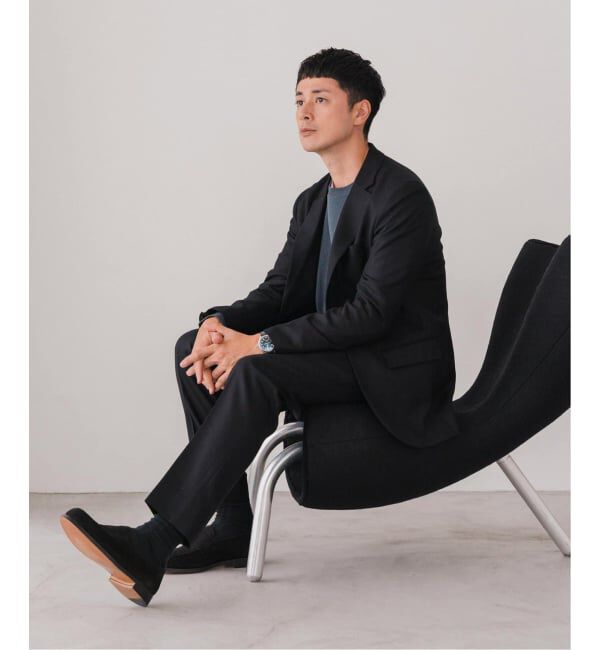 EDIFICE「SUPER 120&rsquo;s ウールサキソニー 2ボタン ジャケット【セットアップ着用可能】」|テーラードジャケット|