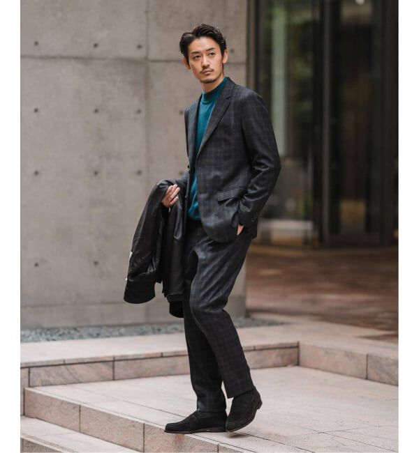 EDIFICE「SUPER 120&rsquo;s ウールサキソニー 2ボタン ジャケット【セットアップ着用可能】」|テーラードジャケット|