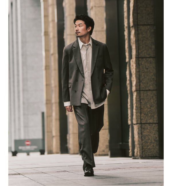 417 EDIFICE「TW ツイル  W ジャケット "セットアップ着用可能"」|テーラードジャケット|