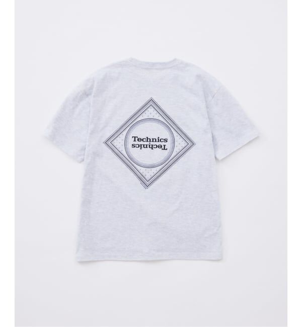 JOURNAL STANDARD「《予約》Technics x JOURNAL STANDARD ロゴ プリントTシャツ」|Tシャツ・カットソー|グレーA