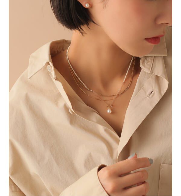 Lilas by Spick&Span「《予約》シードパールチェーンネックレス K10」|ネックレス|