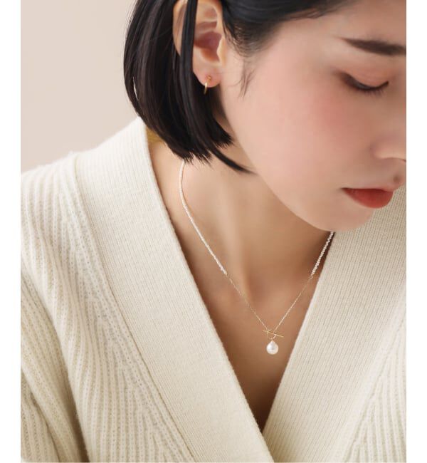 Lilas by Spick&Span「《予約》シードパールチェーンネックレス K10」|ネックレス|