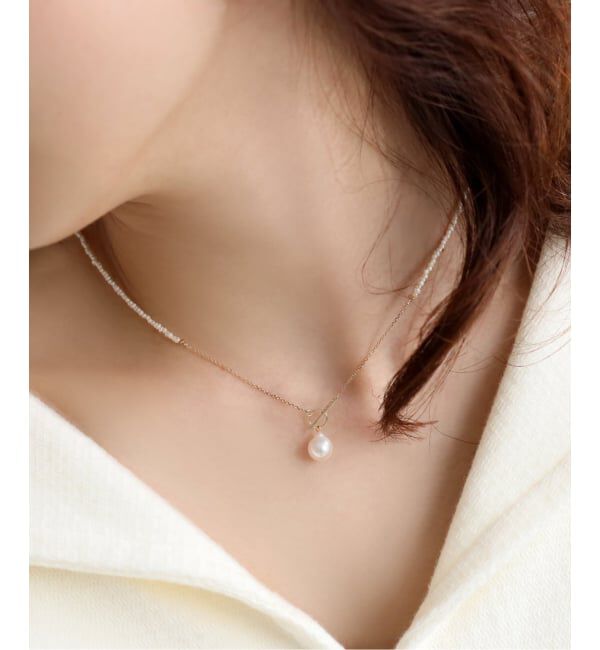 Lilas by Spick&Span「《予約》シードパールチェーンネックレス K10」|ネックレス|