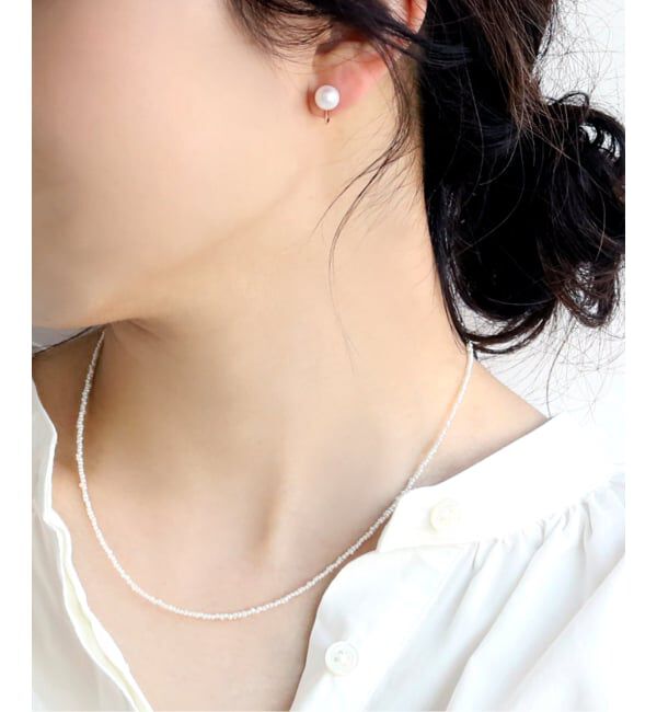 Lilas by Spick&Span「《予約》シードパールチェーンネックレス K10」|ネックレス|