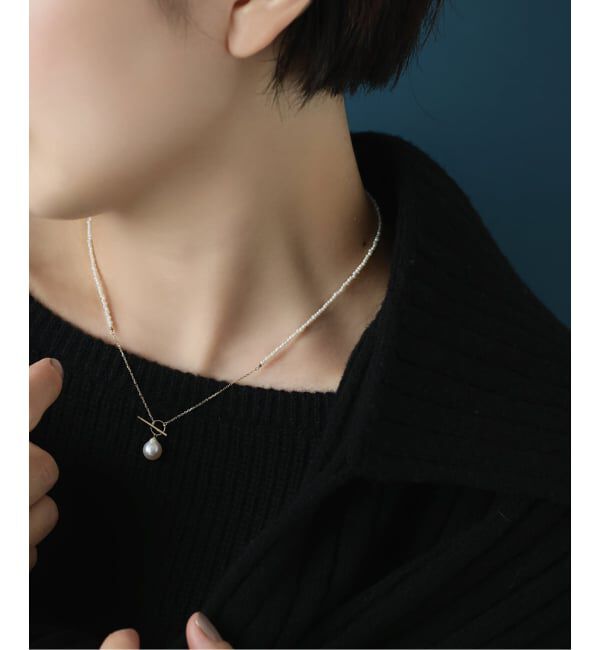 Lilas by Spick&Span「《予約》シードパールチェーンネックレス K10」|ネックレス|