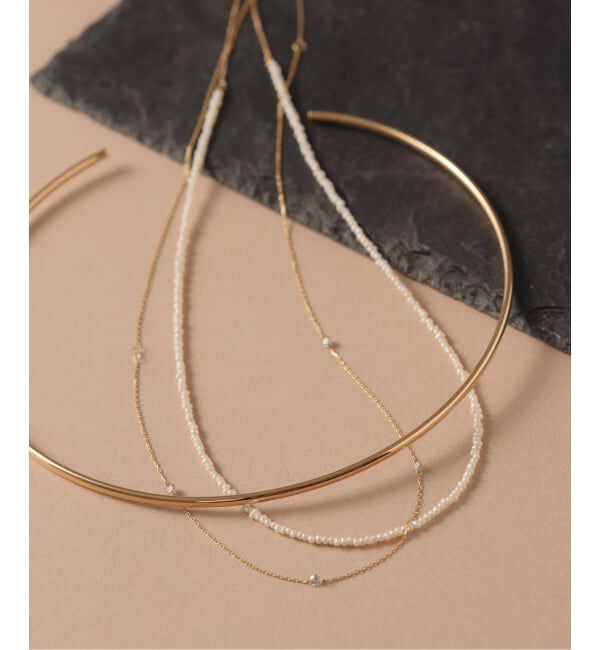 Lilas by Spick&Span「《予約》シードパールチェーンネックレス K10」|ネックレス|