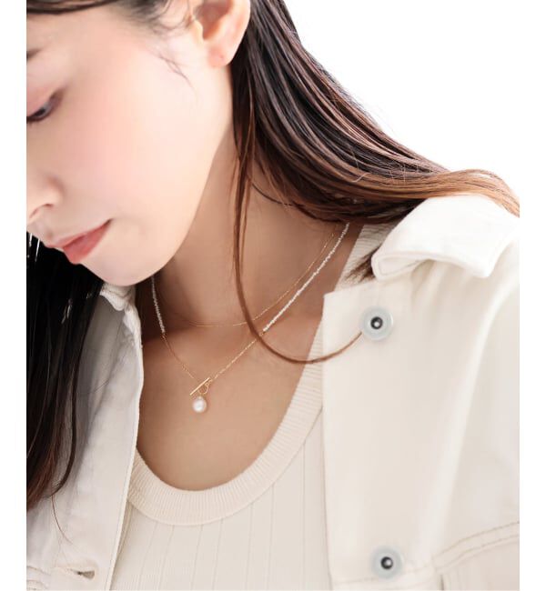 Lilas by Spick&Span「《予約》シードパールチェーンネックレス K10」|ネックレス|