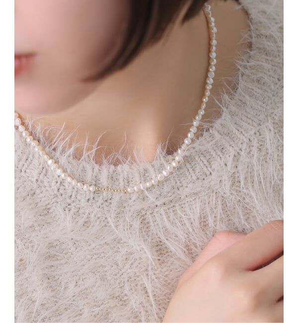 Lilas by Spick&Span「《予約》ミラーボール*サザレパールネックレス K10」|ネックレス|