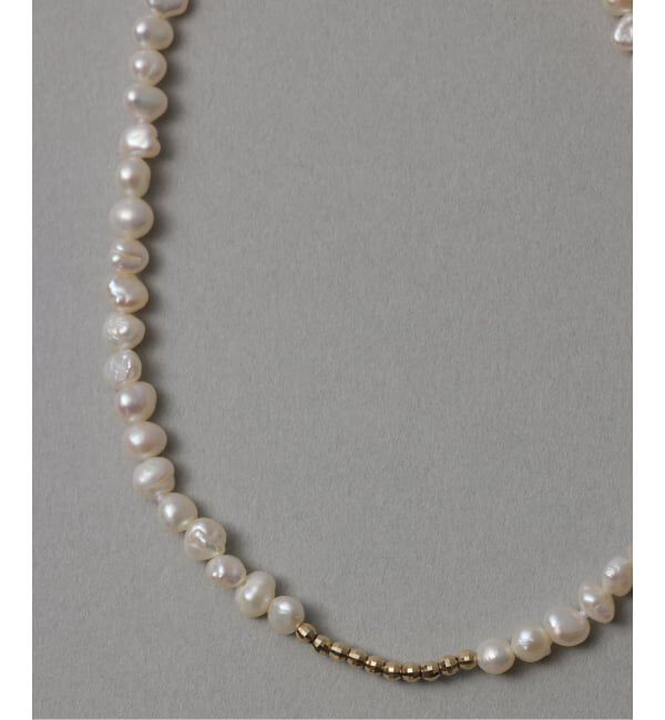 Lilas by Spick&Span「《予約》ミラーボール*サザレパールネックレス K10」|ネックレス|