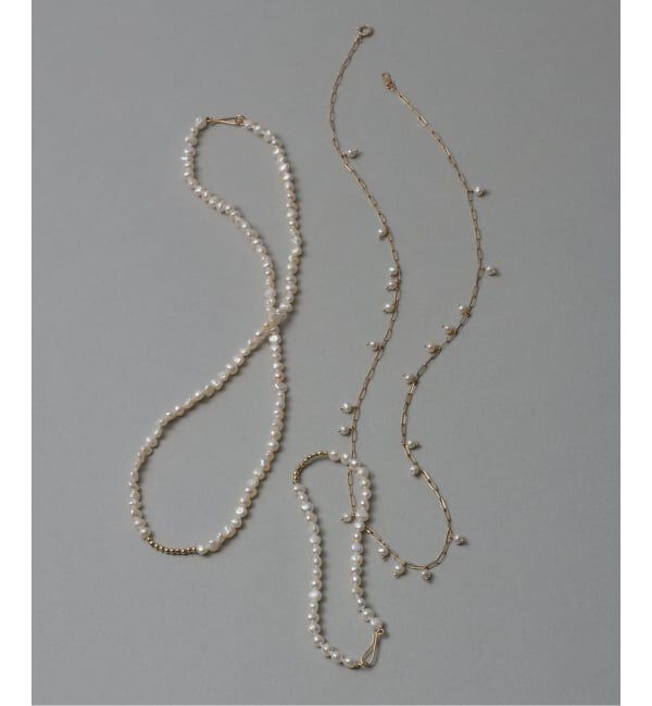 Lilas by Spick&Span「《予約》ミラーボール*サザレパールネックレス K10」|ネックレス|