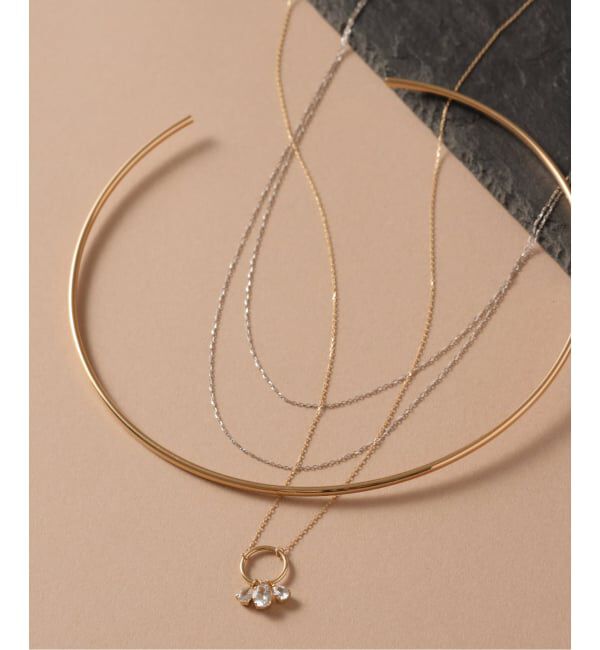 Lilas by Spick&Span「《予約》2.5パイプCガタチョーカー K10」|ネックレス|