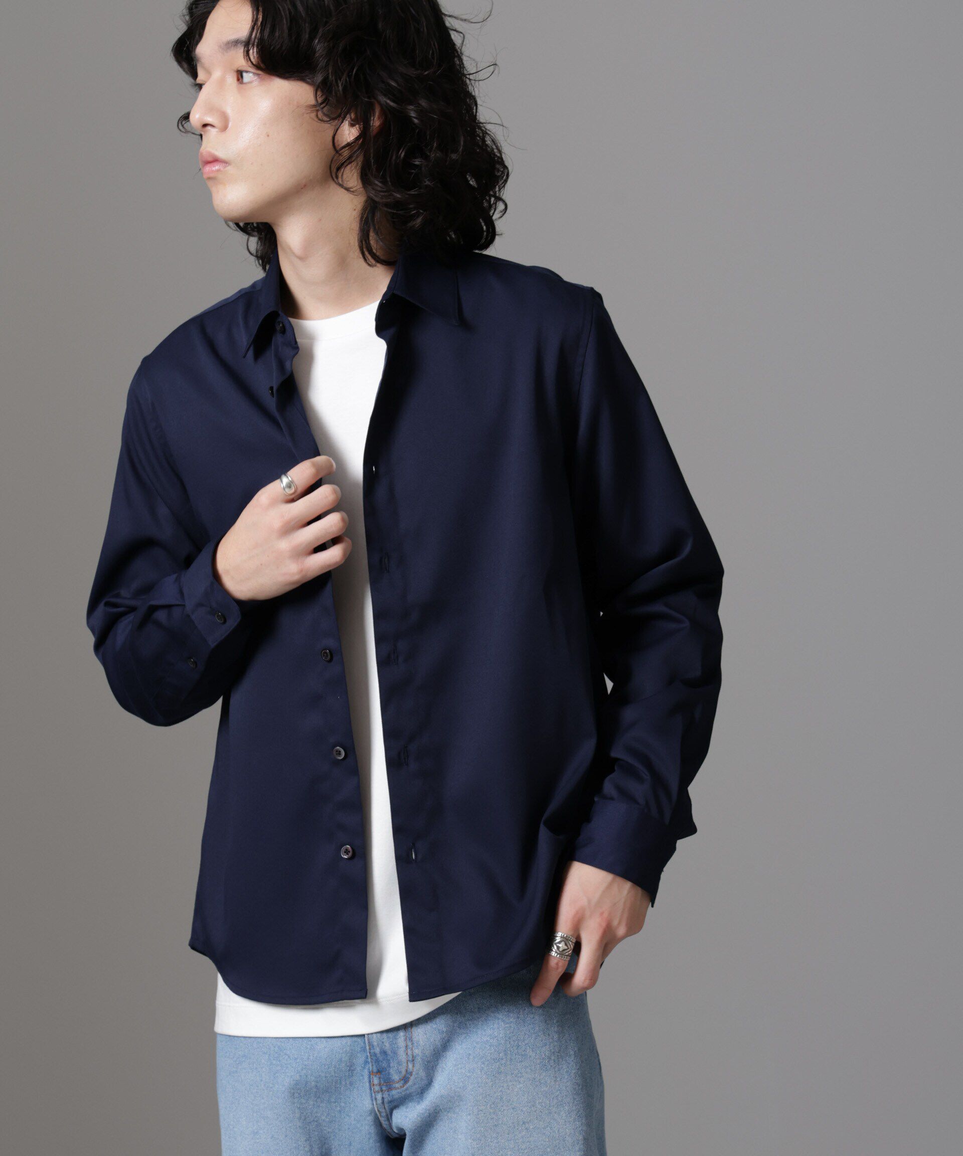 nano･universe「スタンダードレギュラーカラーシャツ/長袖」|シャツ・ブラウス|