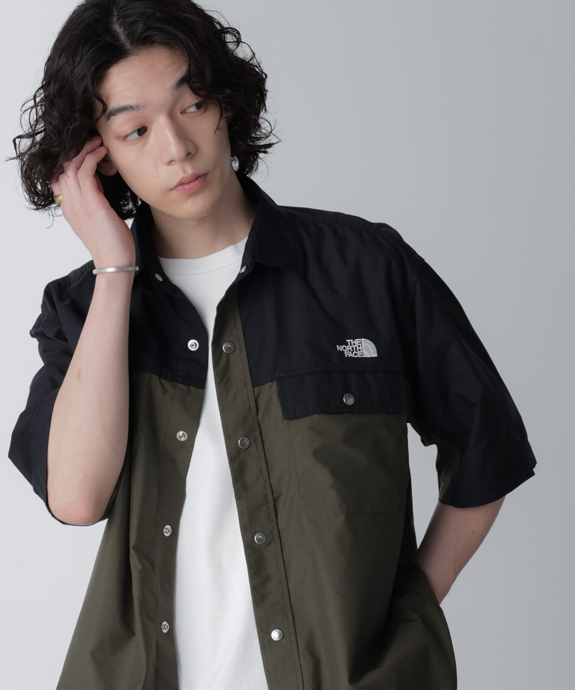 nano･universe「THE NORTH FACE/ S/S Nupste Shirt」|シャツ・ブラウス|オリーブ