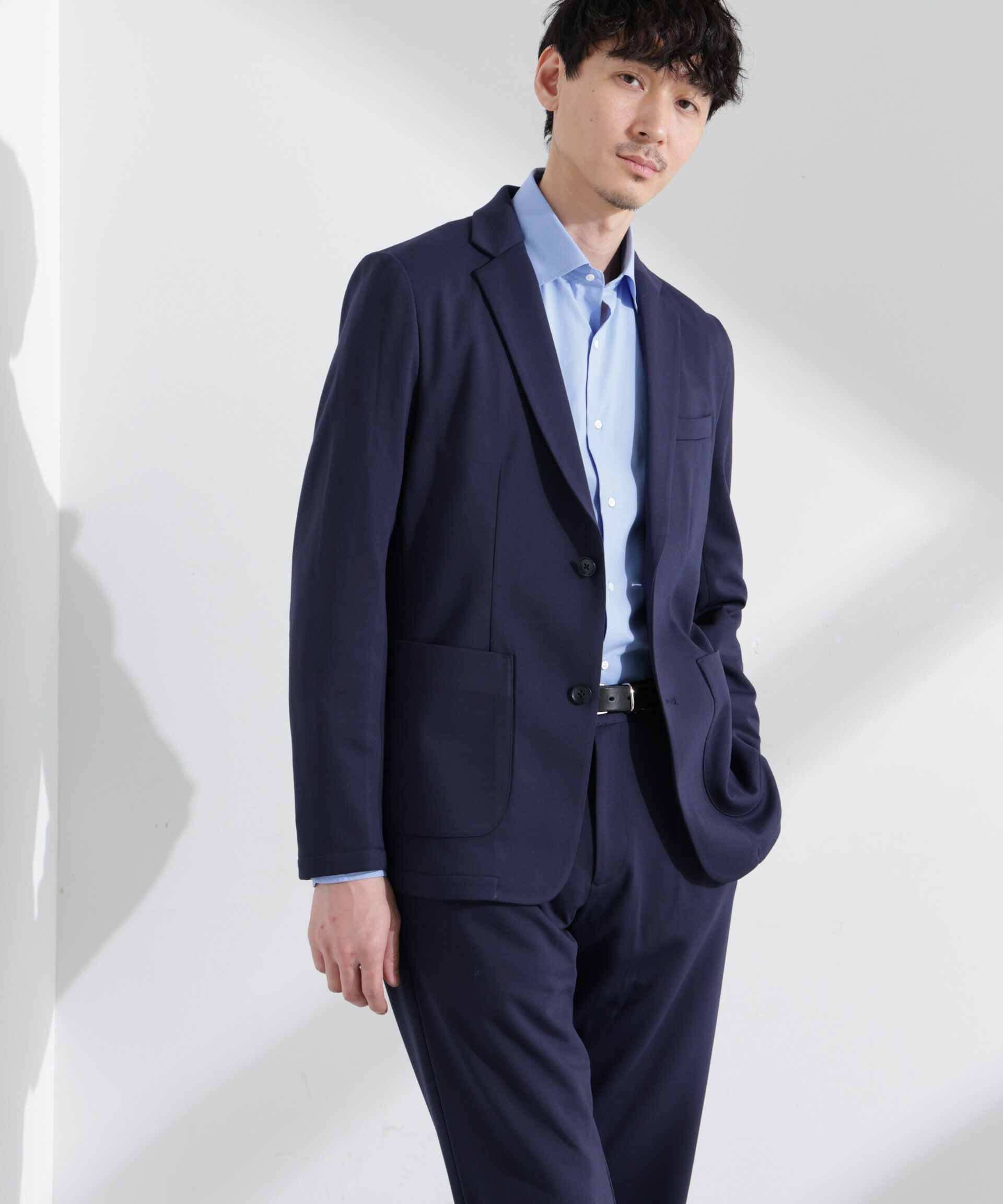 nano･universe「ポリエステルダンボール セットアップ」|スーツ|