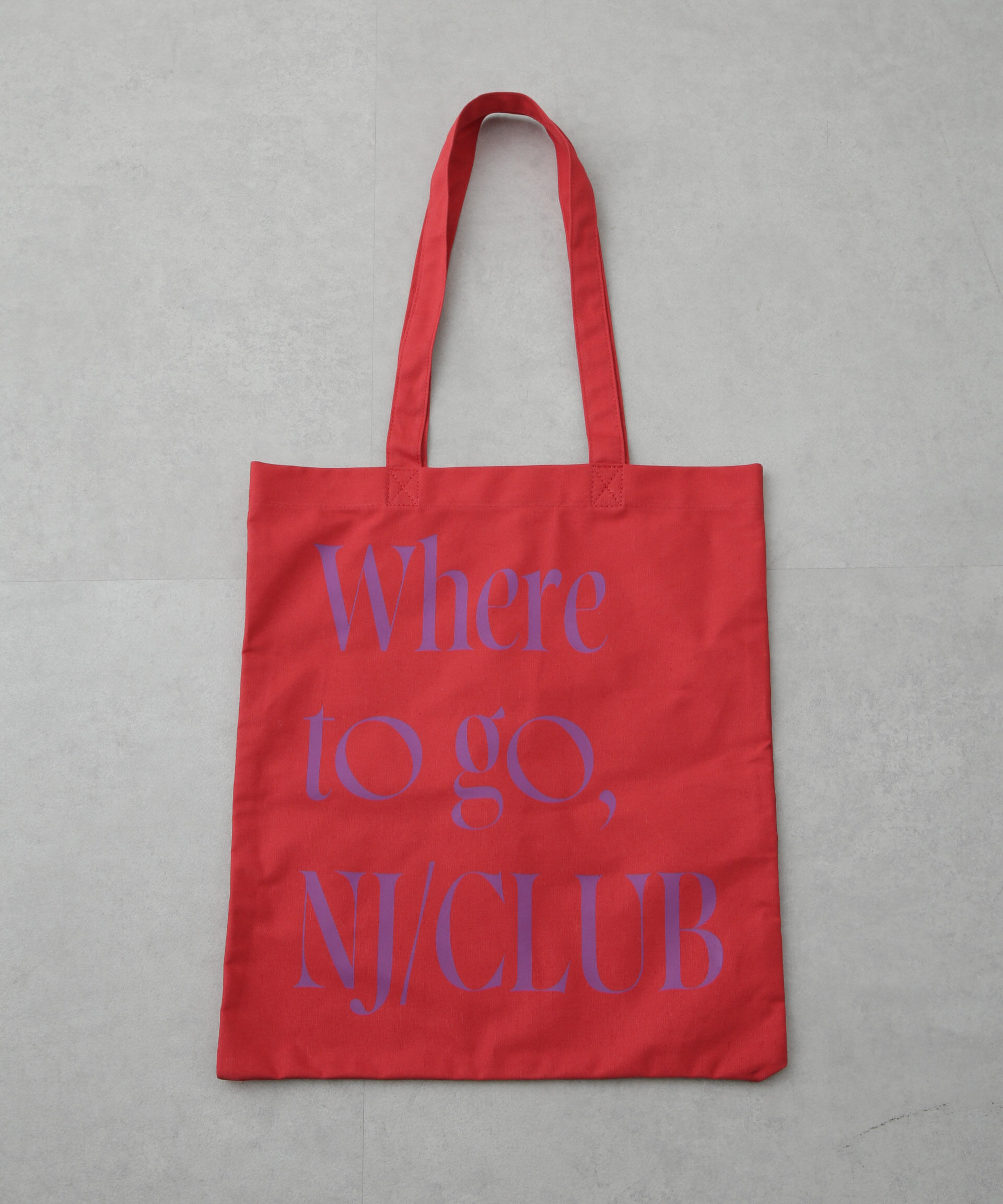 nano･universe「「NJ/CLUB」 グラフィックロゴトートバッグ」|ショルダー・メッセンジャー|レッド