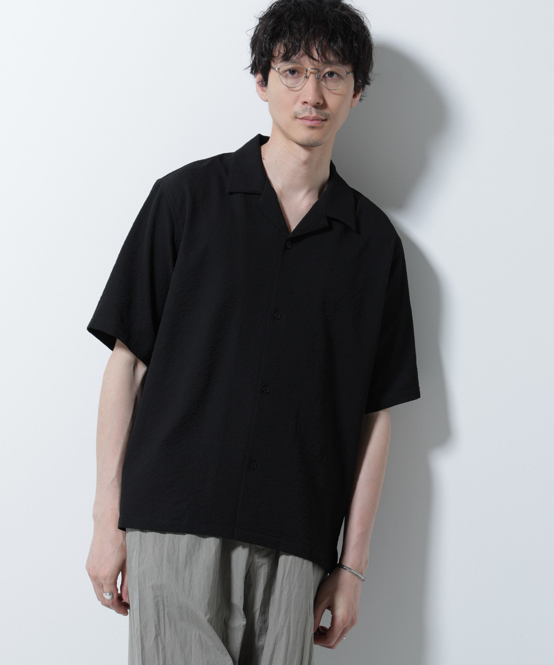 nano･universe「サッカーシャツ 半袖（セットアップ可）」|シャツ・ブラウス|