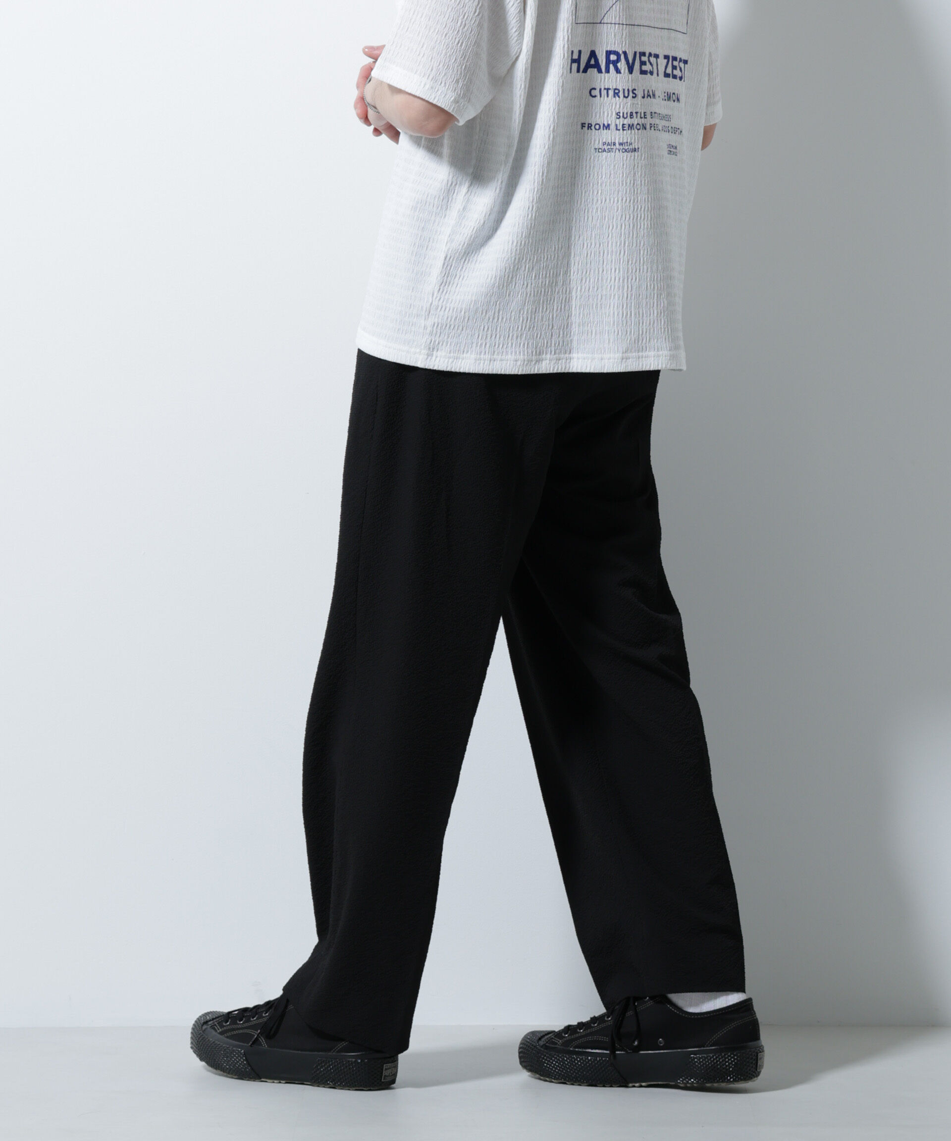 nano･universe「サッカータックイージーパンツ（セットアップ可）」|チノ|