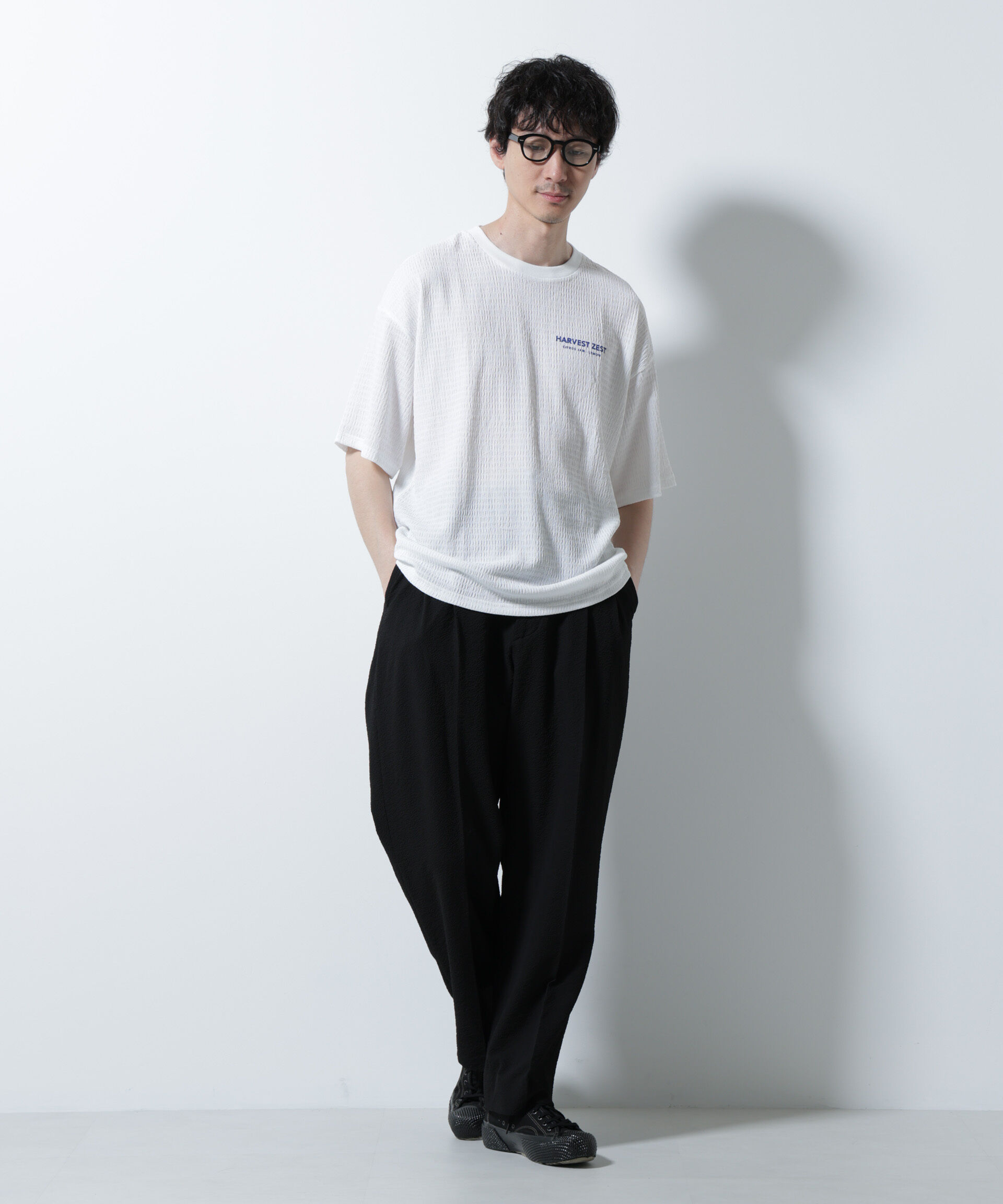 nano･universe「サッカータックイージーパンツ（セットアップ可）」|チノ|