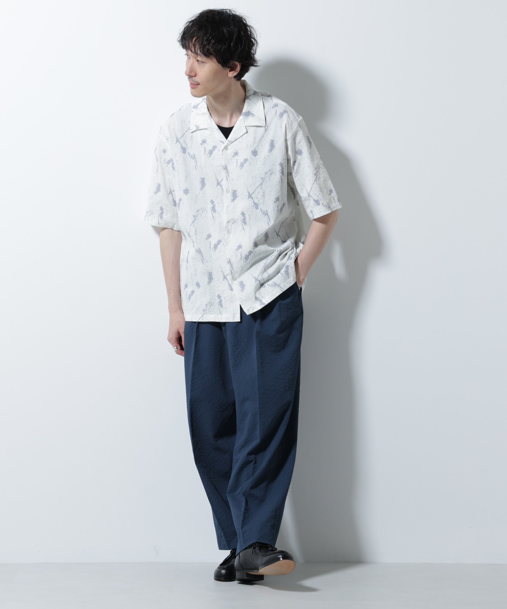 nano･universe「サッカータックイージーパンツ（セットアップ可）」|チノ|