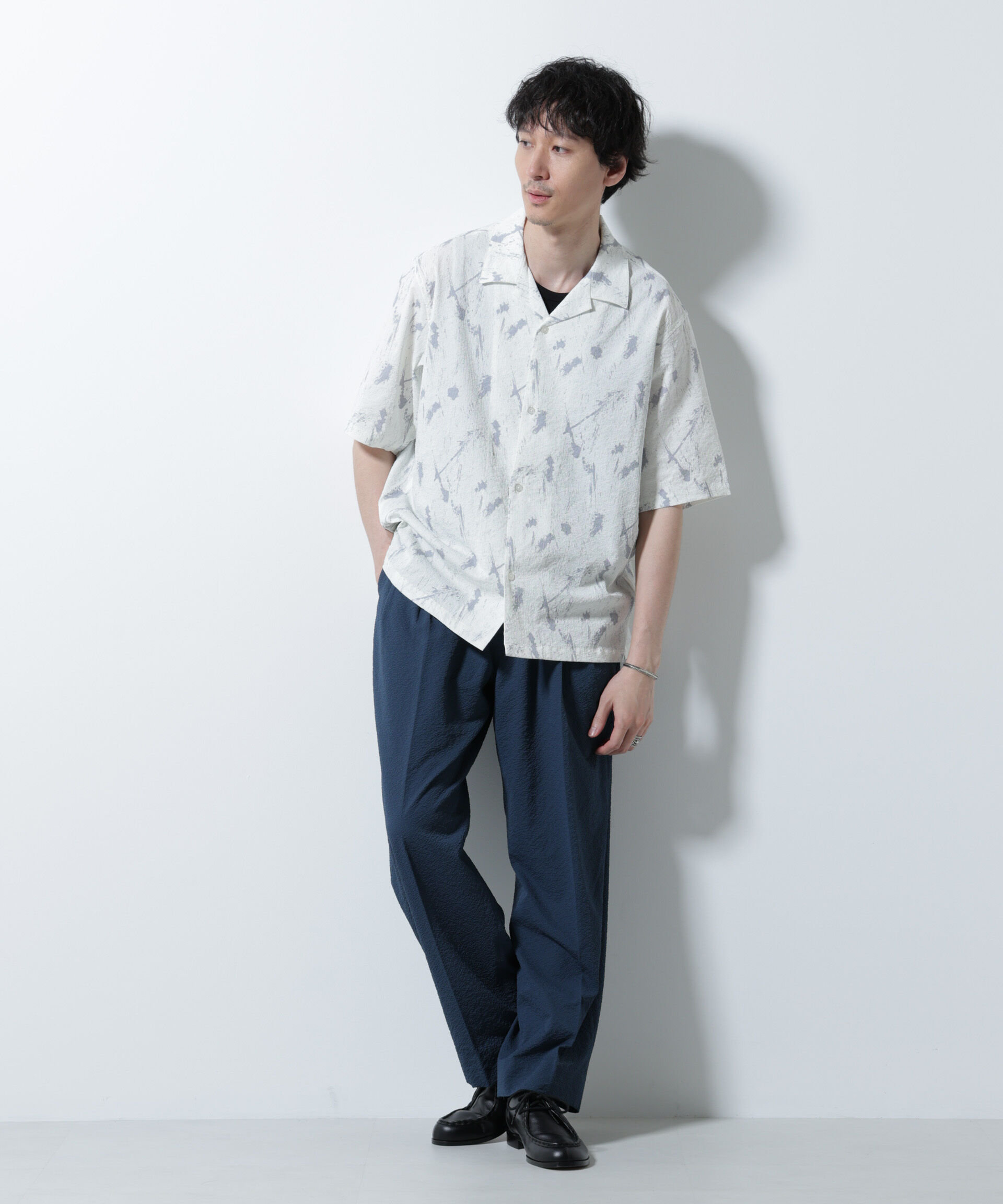 nano･universe「サッカータックイージーパンツ（セットアップ可）」|チノ|