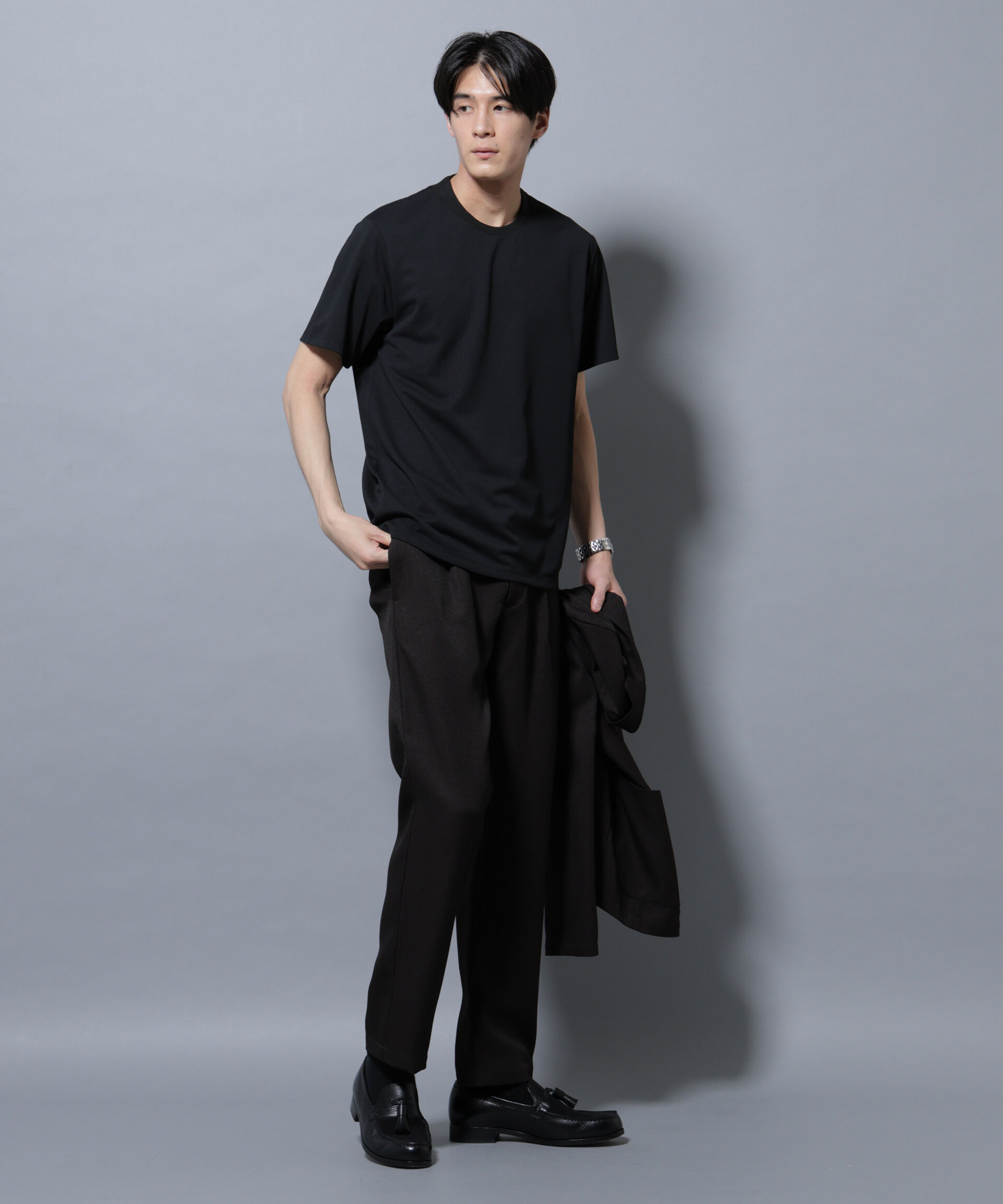 nano･universe「「N Tshirts」 AERO FREEZE 鹿の子ジャケT 半袖」|Tシャツ・カットソー|