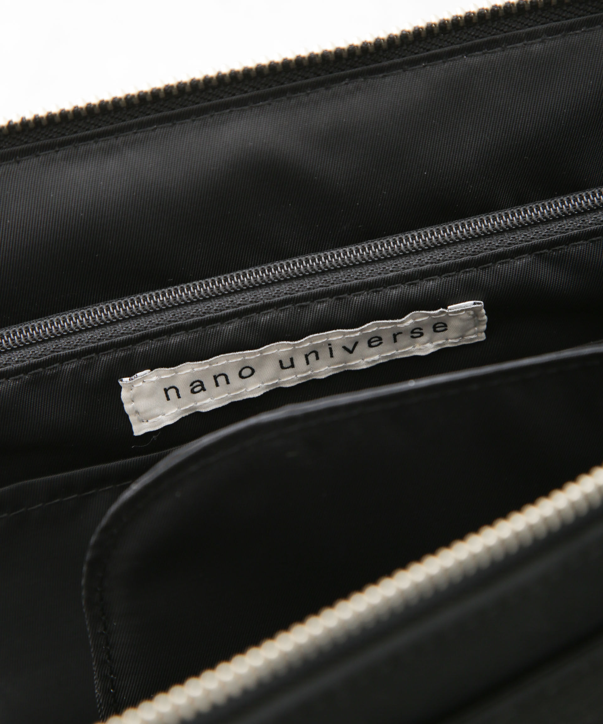 nano･universe「フェイクスエードクラッチバッグ」|ショルダー・メッセンジャー|