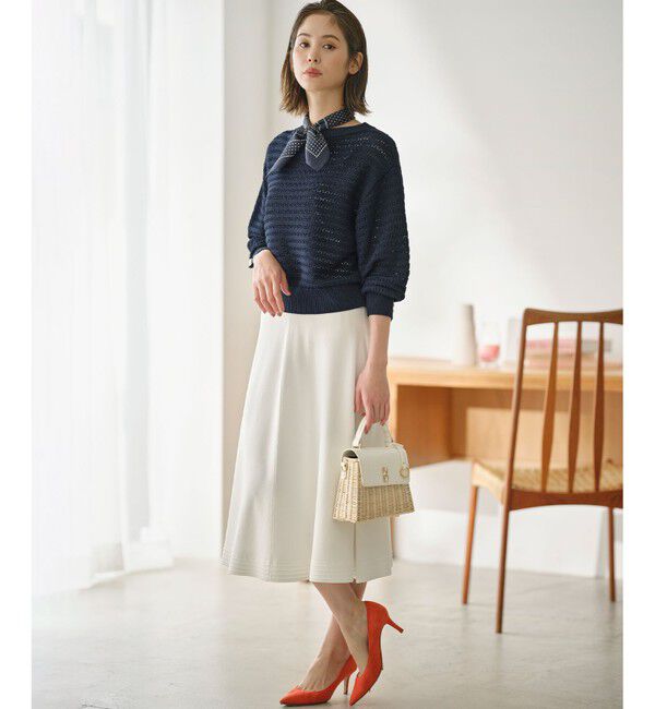 組曲「【セットアップ着用可・WEB限定カラーあり】MINA ニットフレアスカート」|スカート|