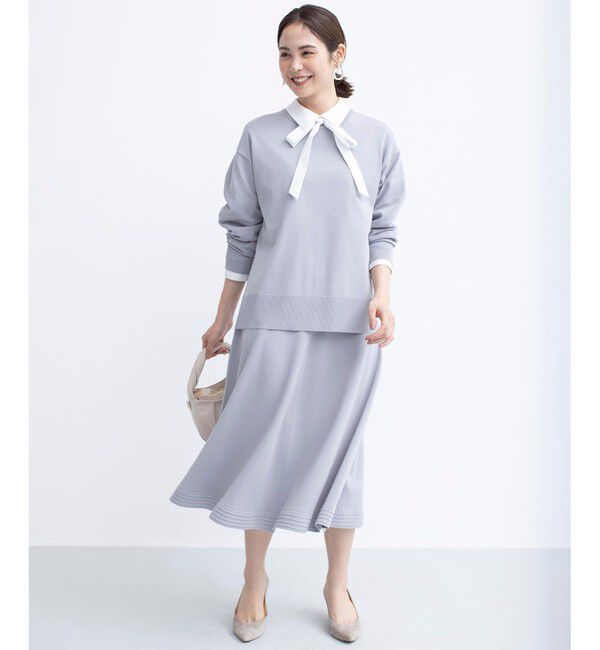 組曲「【セットアップ着用可・WEB限定カラーあり】MINA ニットフレアスカート」|スカート|