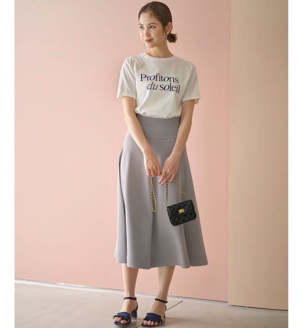 組曲「【セットアップ着用可・WEB限定カラーあり】MINA ニットフレアスカート」|スカート|