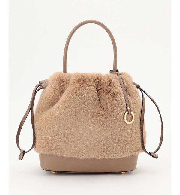 組曲「ファーバケットコンビ バッグ」|ショルダー・メッセンジャー|ベージュ系