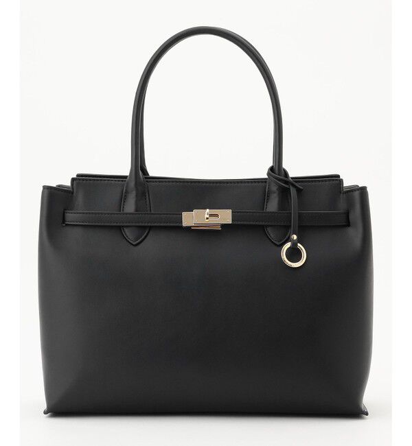 組曲「【A4対応・通勤】ベルトデザイントート バッグ」|ショルダー・メッセンジャー|ブラック系