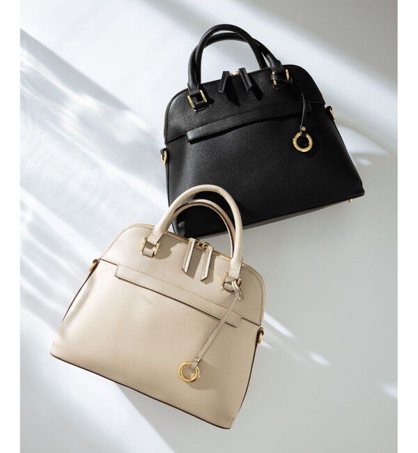 組曲「【ショルダーベルト付き】ボストンハンドバッグ」|ショルダー・メッセンジャー|ベージュ系