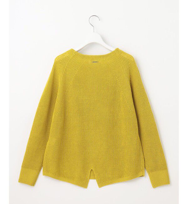 自由区「【WEB限定カラーあり・洗える】リネンミドルゲージボートネック ニット」|ニット・セーター|