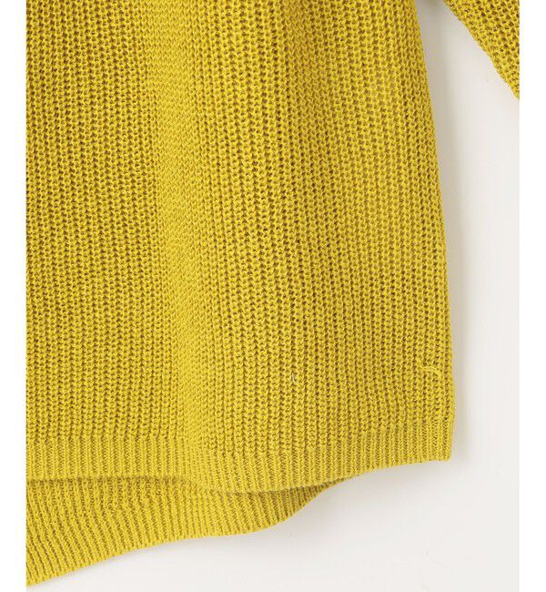 自由区「【WEB限定カラーあり・洗える】リネンミドルゲージボートネック ニット」|ニット・セーター|