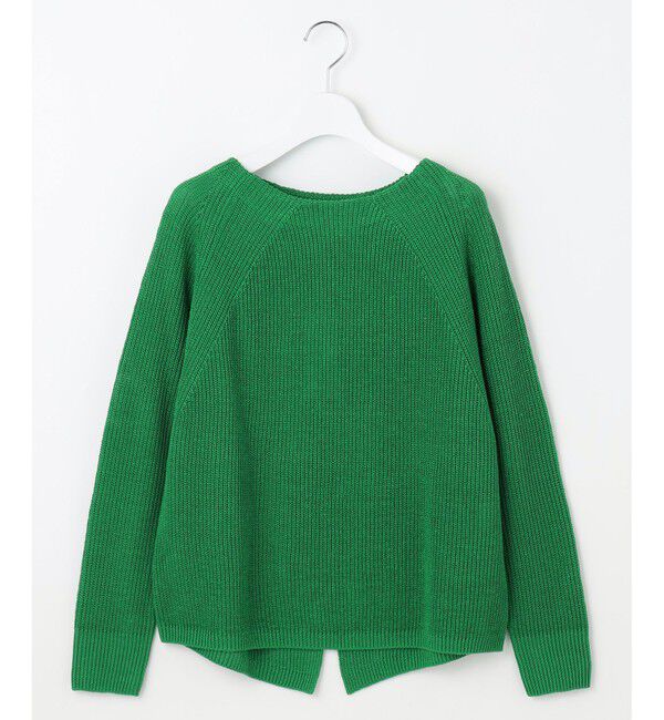 自由区「【WEB限定カラーあり・洗える】リネンミドルゲージボートネック ニット」|ニット・セーター|