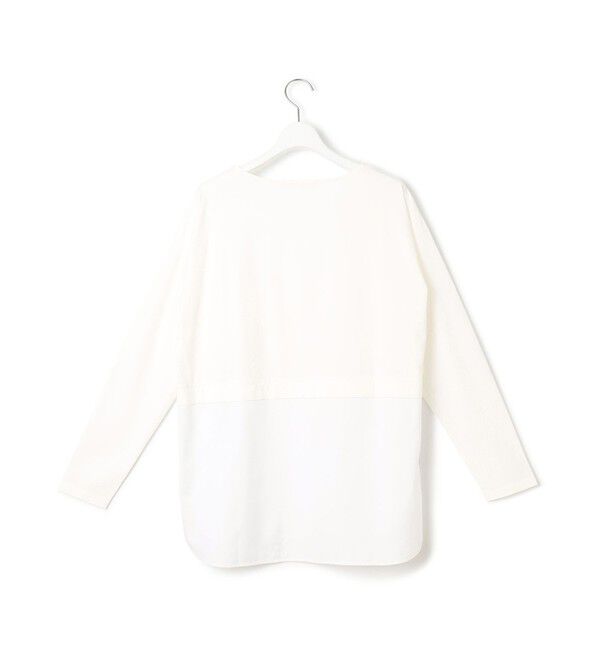 23区「【洗える】コットンベアジャージーコンビ カットソー」|Tシャツ・カットソー|