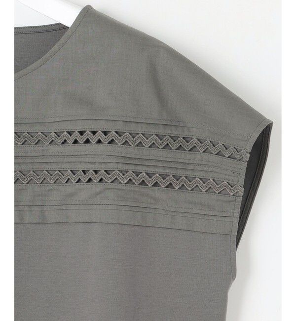 23区「【洗える】アイレットジャージー フレンチスリーブ カットソー」|Tシャツ・カットソー|