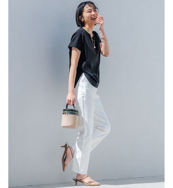 23区「【洗える】スムースデザイン フォルム カットソー」|Tシャツ・カットソー|