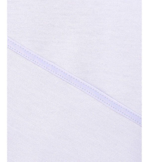 23区「【洗える】エンブロイダリー コンビジャージー カットソー」|Tシャツ・カットソー|