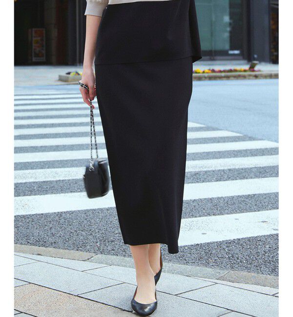 23区「【WEB&一部店舗限定/洗える】レーヨンポリエステルストレッチ タイト スカート」|スカート|ブラック系