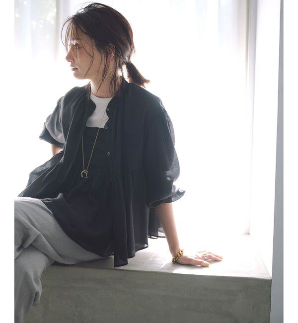 23区「【WEB&一部店舗限定カラーあり】オーガンジービスチェコンビ カットソー」|Tシャツ・カットソー|