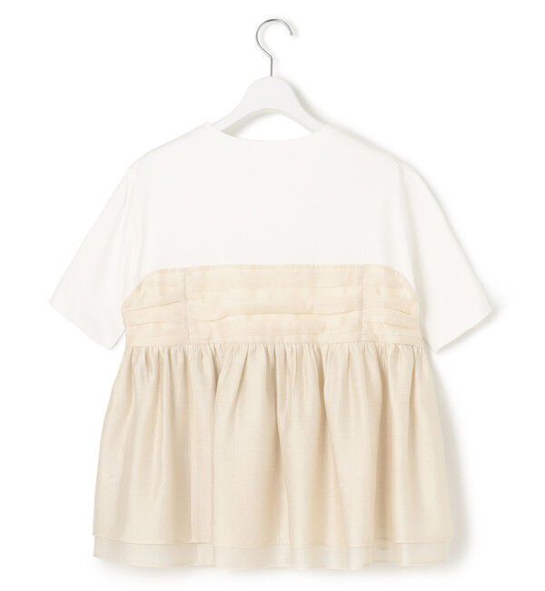 23区「【WEB&一部店舗限定カラーあり】オーガンジービスチェコンビ カットソー」|Tシャツ・カットソー|