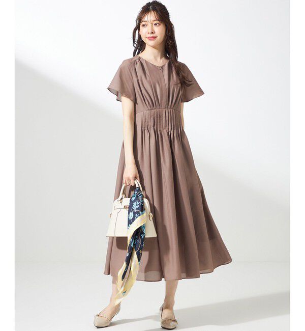 ANY SIS「【洗える】ピンタックハイウエスト ワンピース」|ワンピース|