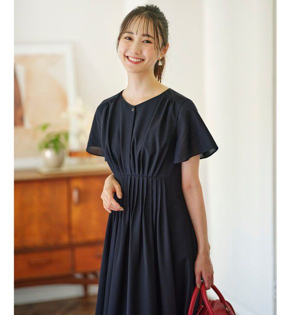 ANY SIS「【洗える】ピンタックハイウエスト ワンピース」|ワンピース|