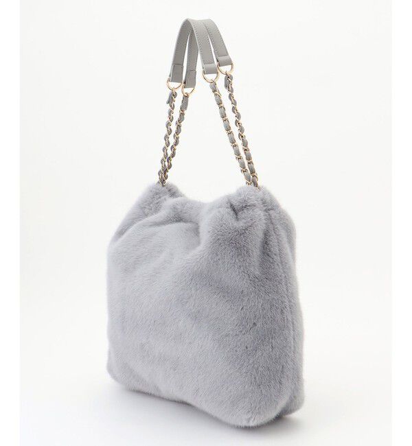 any SiS「フェイクファーチェーン トートバッグ」|ショルダー・メッセンジャー|